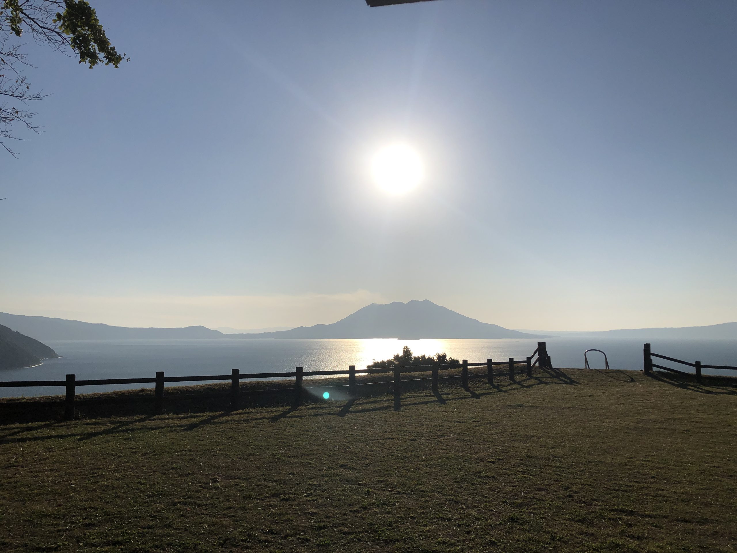 日本で最も桜島が美しく見える場所　日本百景展望所「中茶屋公園」