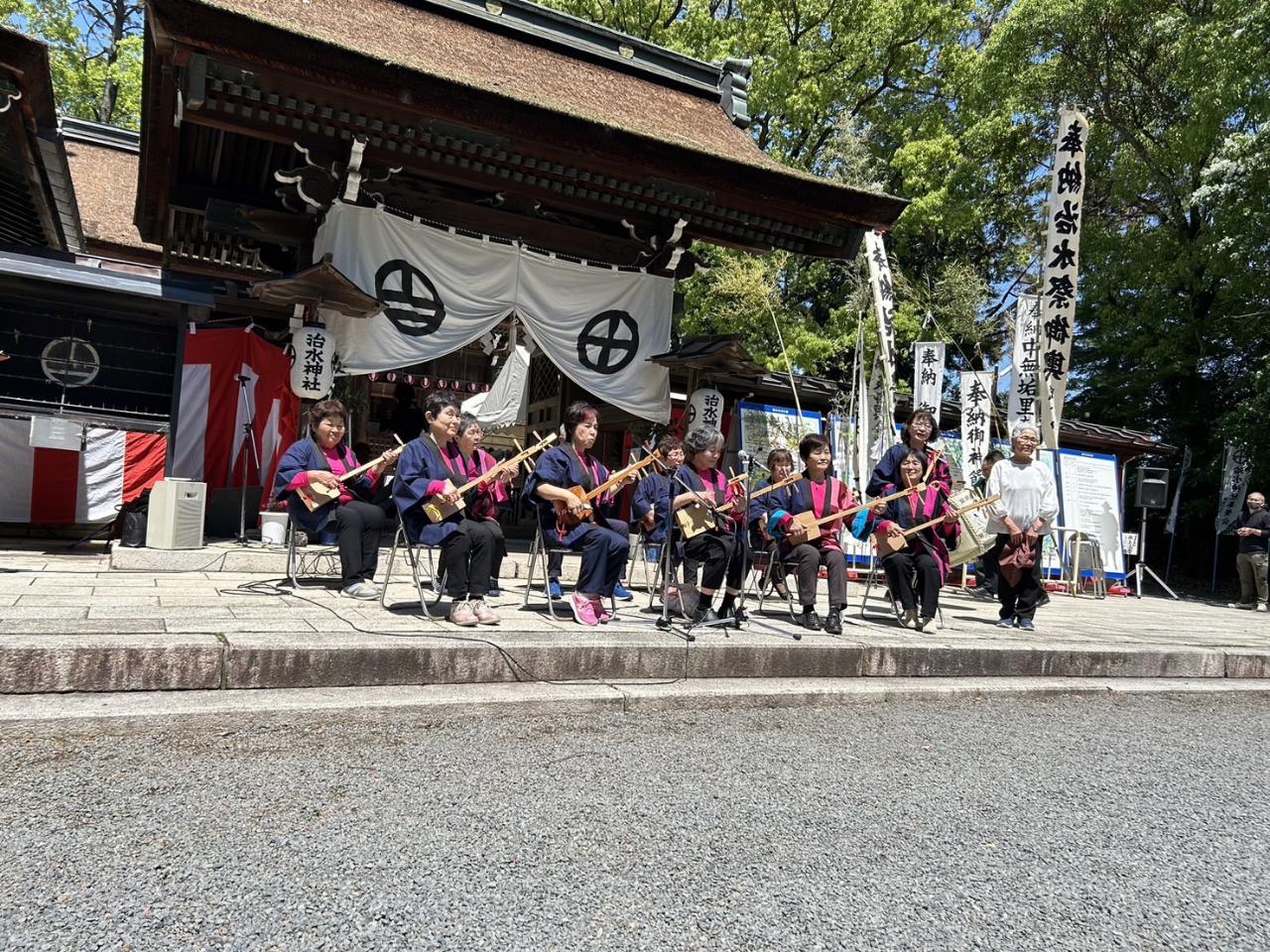 県外で行われる薩摩義士の祭事でゴッタン演奏