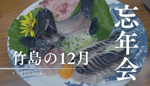 人口50人しかいないのに地域の忘年会が3回？！忙しすぎる三島村竹島の12月